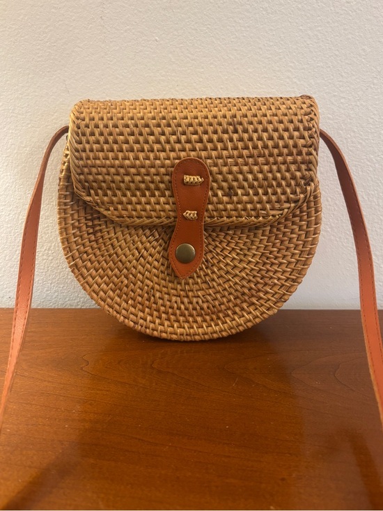 Handbags - Boho Bali Rattan Crescent Shoulder Bag 100% Rattan Shell